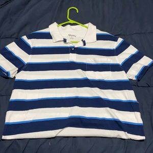 Classic Blue and White Polo